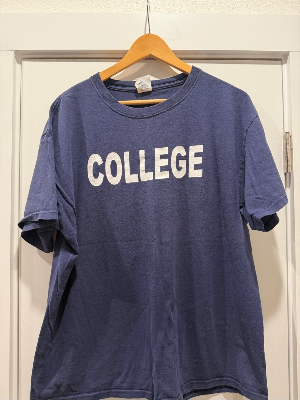 COLLEGE Navy Blue Graphic Tee - Animal House Tee